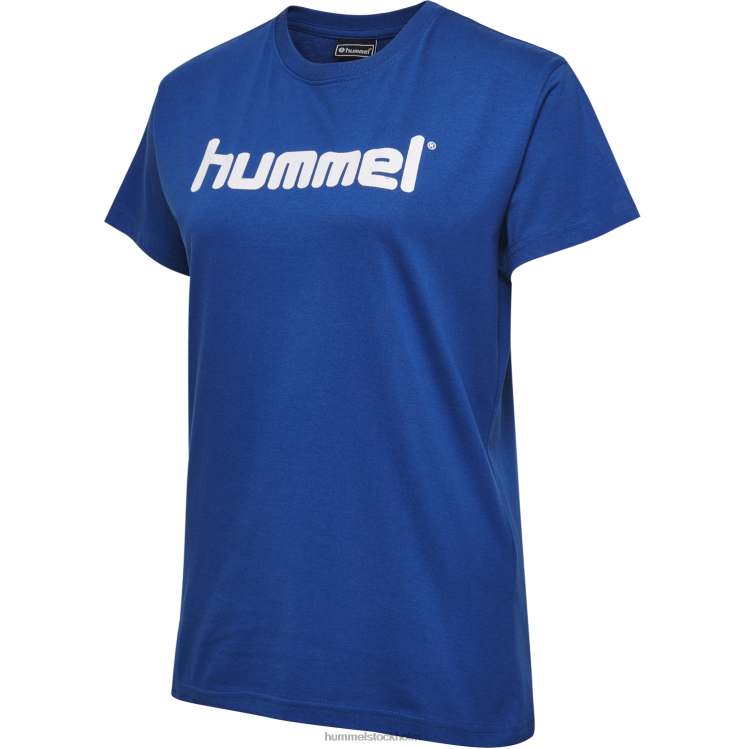 se Hummel kvinnor hmlgo t-shirt med logotyp i bomull s/s LL40V3809 \"Kläder\"