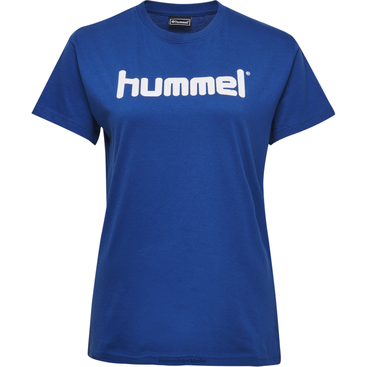 se Hummel kvinnor hmlgo t-shirt med logotyp i bomull s/s LL40V3809 \"Kläder\"
