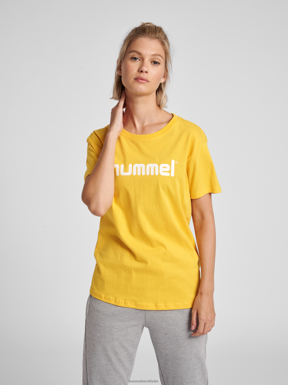 se Hummel kvinnor hmlgo t-shirt med logotyp i bomull s/s LL40V3821 "Kläder"