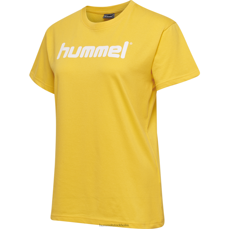 se Hummel kvinnor hmlgo t-shirt med logotyp i bomull s/s LL40V3821 \"Kläder\"