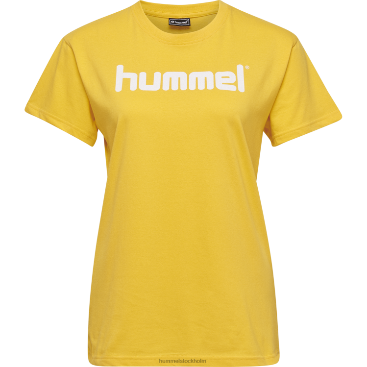 se Hummel kvinnor hmlgo t-shirt med logotyp i bomull s/s LL40V3821 \"Kläder\"