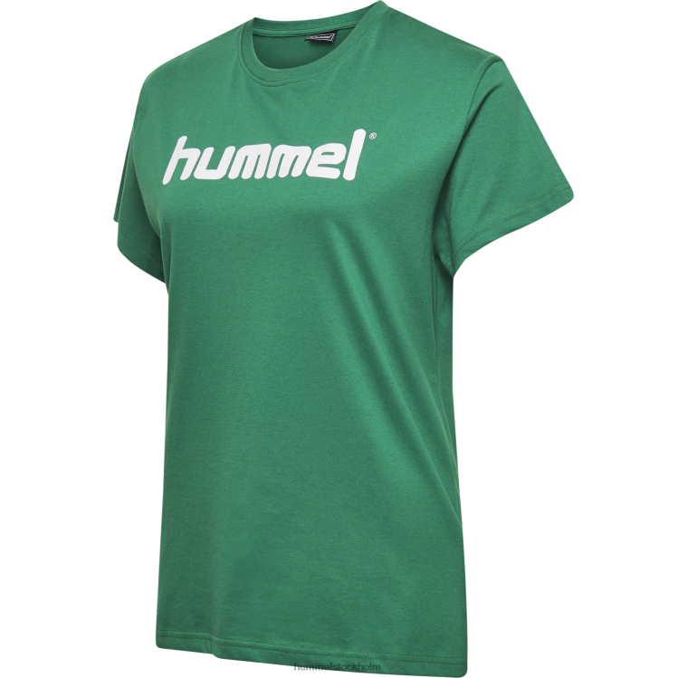 se Hummel kvinnor hmlgo t-shirt med logotyp i bomull s/s LL40V3886 \"Kläder\"