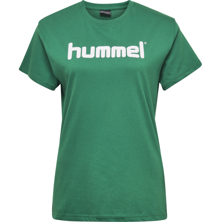 se Hummel kvinnor hmlgo t-shirt med logotyp i bomull s/s LL40V3886 \"Kläder\"