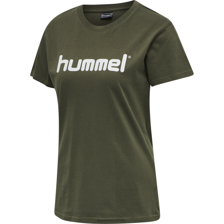 se Hummel kvinnor hmlgo t-shirt med logotyp i bomull s/s LL40V3934 "Kläder"