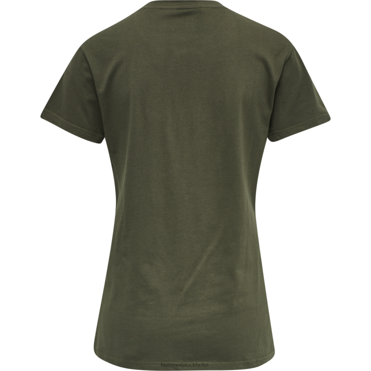se Hummel kvinnor hmlgo t-shirt med logotyp i bomull s/s LL40V3934 \"Kläder\"