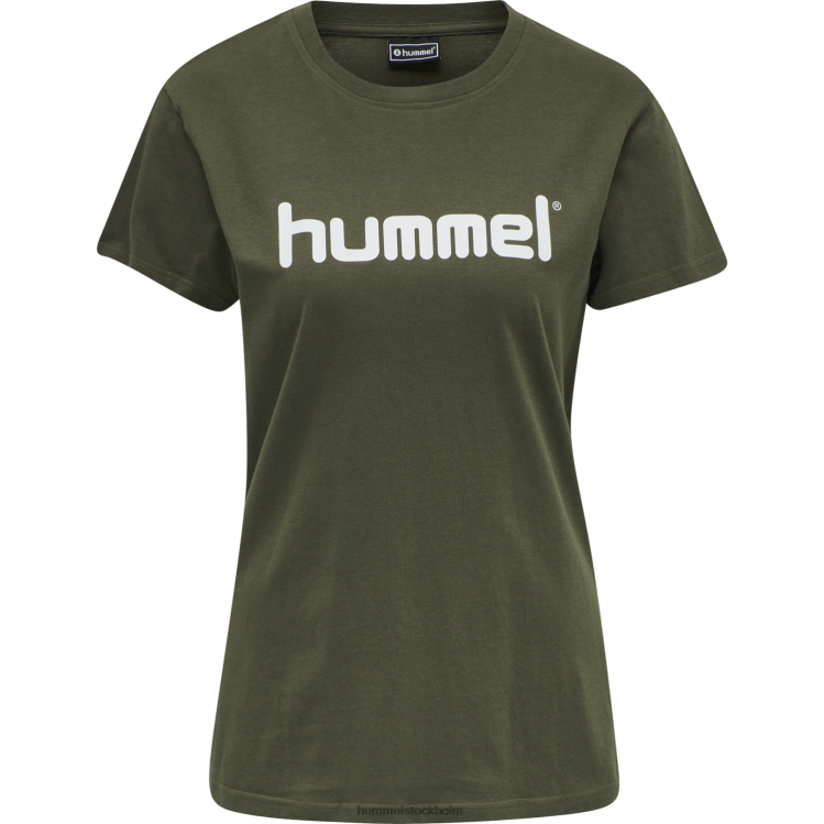 se Hummel kvinnor hmlgo t-shirt med logotyp i bomull s/s LL40V3934 \"Kläder\"