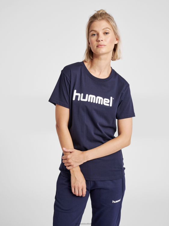 se Hummel kvinnor hmlgo t-shirt med logotyp i bomull s/s LL40V3935 "Kläder"
