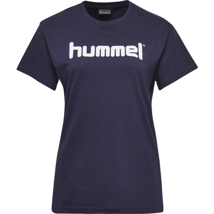se Hummel kvinnor hmlgo t-shirt med logotyp i bomull s/s LL40V3935 \"Kläder\"