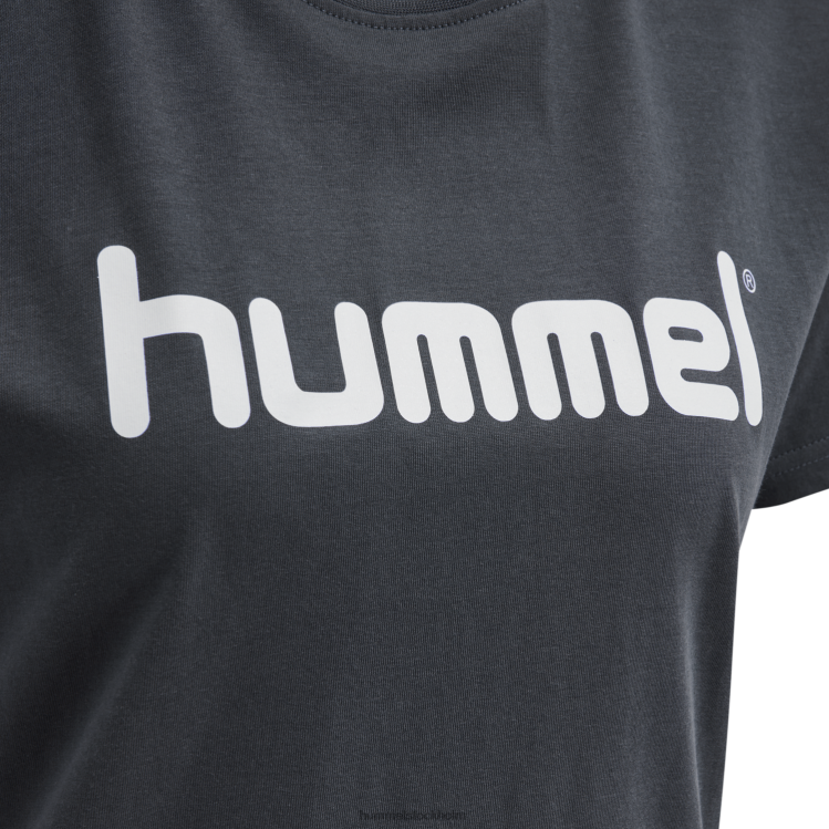se Hummel kvinnor hmlgo t-shirt med logotyp i bomull s/s LL40V3937 \"Kläder\"