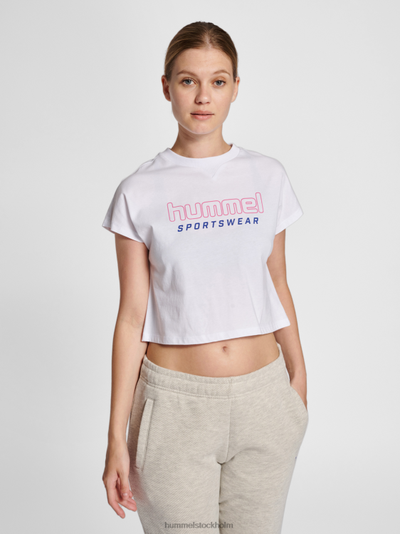 se Hummel kvinnor hmllgc juni beskuren t-shirt LL40V2695 "avskuren t-shirt"