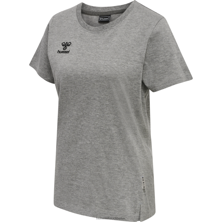 se Hummel kvinnor hmlmove rutnät spjälsäng. t-shirt s/s LL40V2604 "kortärmad t-shirt"