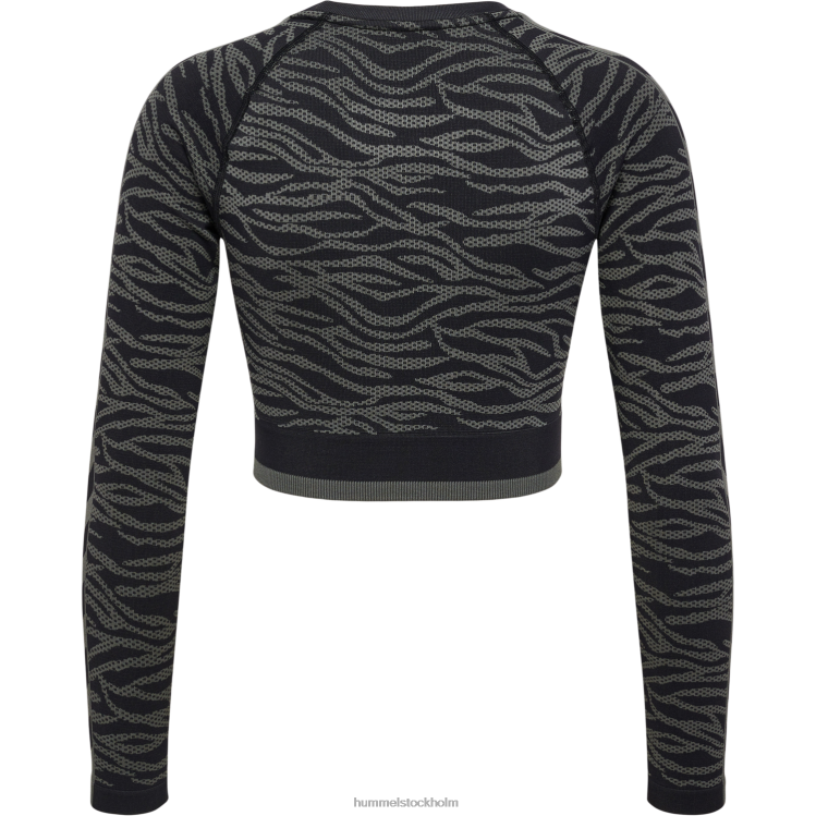se Hummel kvinnor hmlmt saga seamless crop t-shirt ls LL40V2686 \"avskuren långärmad t-shirt\"