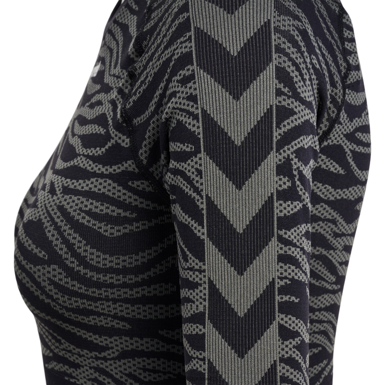 se Hummel kvinnor hmlmt saga seamless crop t-shirt ls LL40V2686 \"avskuren långärmad t-shirt\"