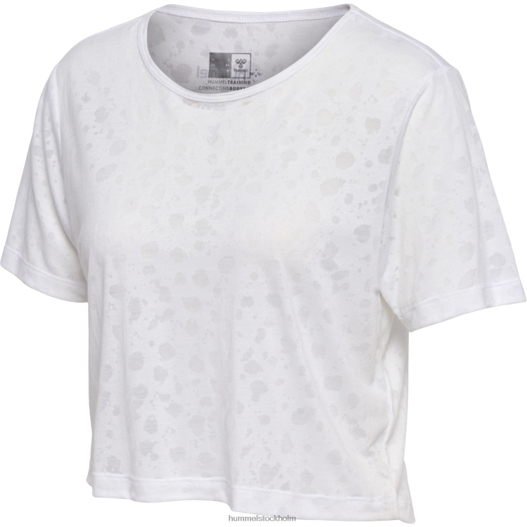 se Hummel kvinnor hmlmt t-shirt för irisutbrändhet LL40V2458 \"avskuren t-shirt\"