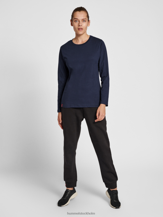 se Hummel kvinnor hmlröd basic t-shirt l/s LL40V2717 \"långärmad t-shirt\"