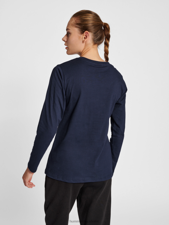 se Hummel kvinnor hmlröd basic t-shirt l/s LL40V2717 \"långärmad t-shirt\"