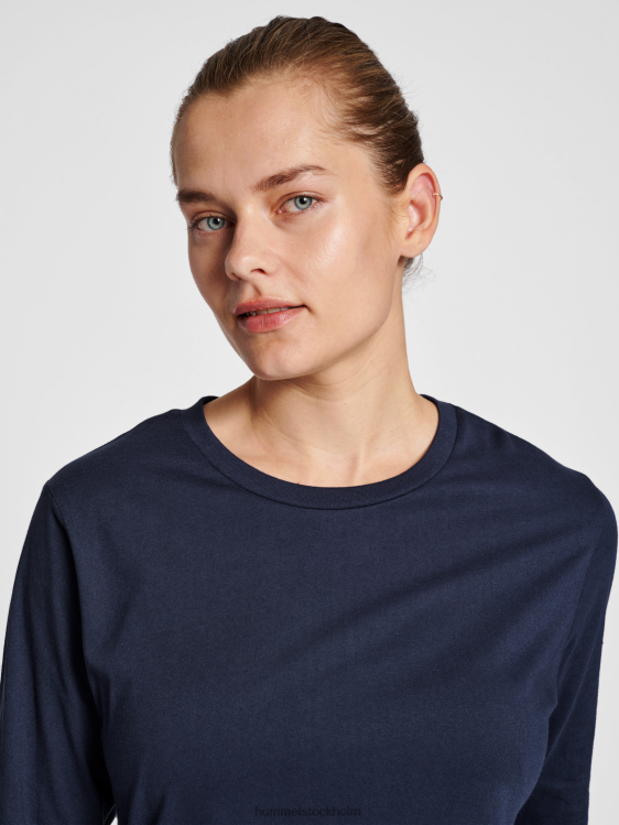 se Hummel kvinnor hmlröd basic t-shirt l/s LL40V2717 \"långärmad t-shirt\"