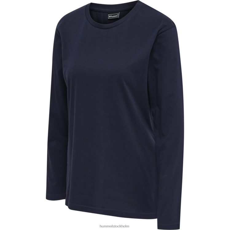 se Hummel kvinnor hmlröd basic t-shirt l/s LL40V2717 \"långärmad t-shirt\"