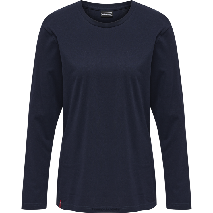 se Hummel kvinnor hmlröd basic t-shirt l/s LL40V2717 \"långärmad t-shirt\"