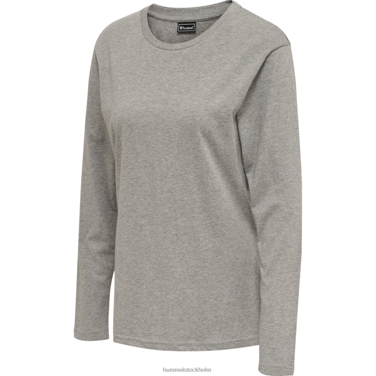 se Hummel kvinnor hmlröd basic t-shirt l/s LL40V3146 \"långärmad t-shirt\"
