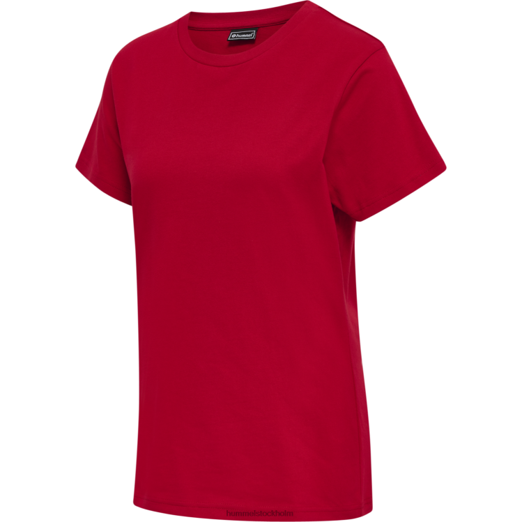 se Hummel kvinnor hmlröd basic t-shirt s/s LL40V2933 \"kortärmad t-shirt\"