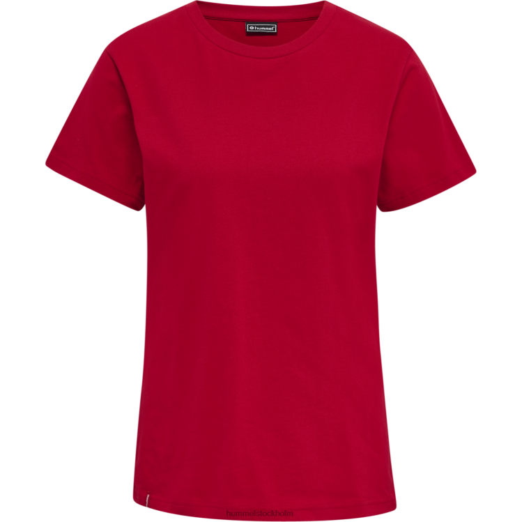 se Hummel kvinnor hmlröd basic t-shirt s/s LL40V2933 \"kortärmad t-shirt\"