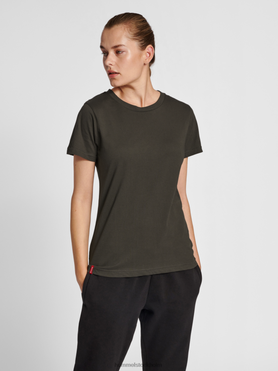 se Hummel kvinnor hmlröd basic t-shirt s/s LL40V2957 "kortärmad t-shirt"