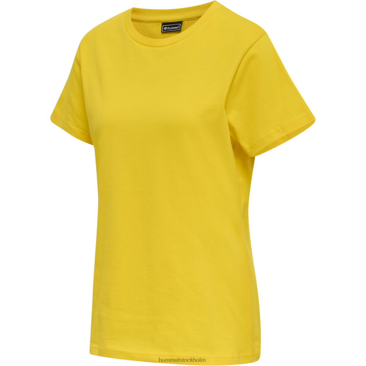 se Hummel kvinnor hmlröd basic t-shirt s/s LL40V2966 \"kortärmad t-shirt\"