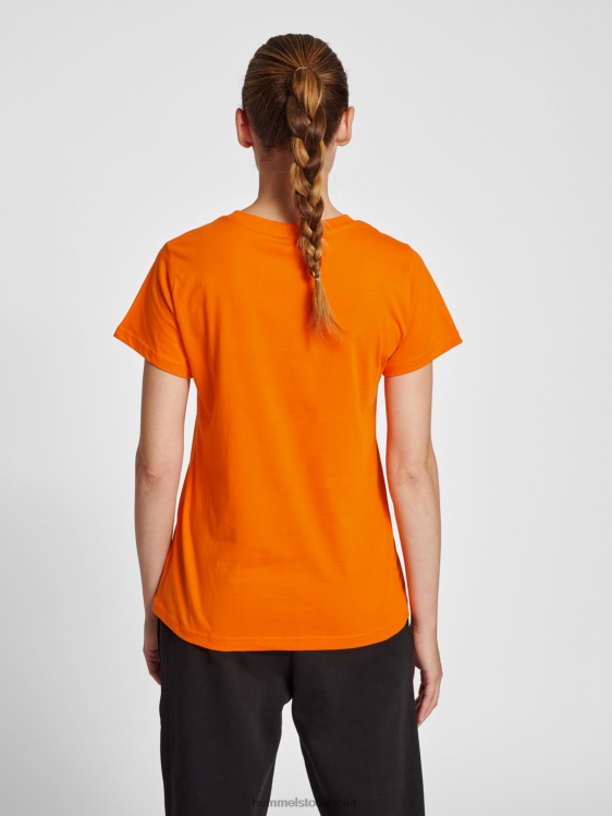 se Hummel kvinnor hmlröd basic t-shirt s/s LL40V2967 \"kortärmad t-shirt\"