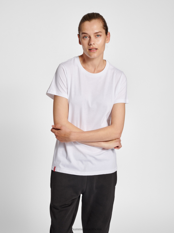 se Hummel kvinnor hmlröd basic t-shirt s/s LL40V2968 "kortärmad t-shirt"