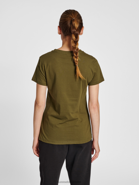 se Hummel kvinnor hmlröd basic t-shirt s/s LL40V2970 \"kortärmad t-shirt\"