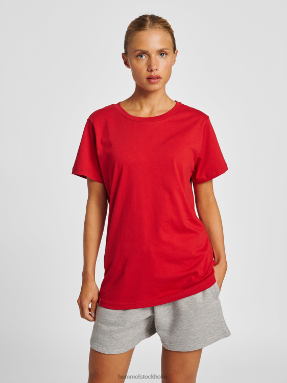 se Hummel kvinnor hmlröd tung t-shirt s/s LL40V2935 "kortärmad t-shirt"