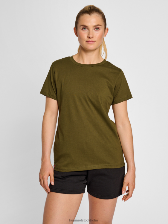 se Hummel kvinnor hmlröd tung t-shirt s/s LL40V2958 "kortärmad t-shirt"
