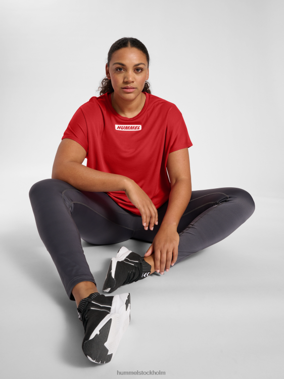 se Hummel kvinnor hmlte kurvig lös t-shirt plus LL40V2419 \"lös t-shirt\"