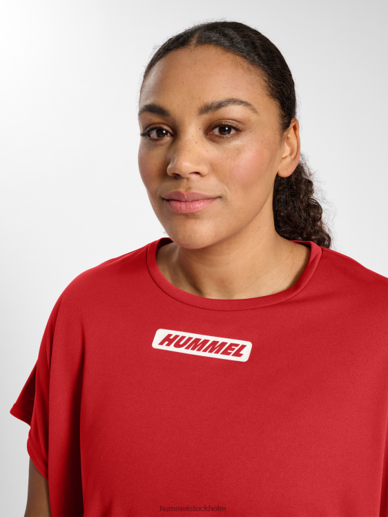 se Hummel kvinnor hmlte kurvig lös t-shirt plus LL40V2419 \"lös t-shirt\"