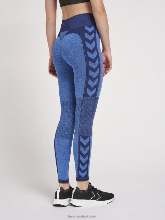 se Hummel kvinnor hmlclea sömlösa tights med mitten av midjan LL40V2470 \"sömlösa strumpbyxor\"