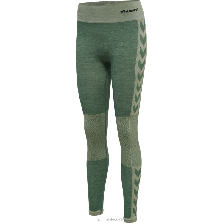 se Hummel kvinnor hmlclea sömlösa tights med mitten av midjan LL40V3114 \"sömlösa strumpbyxor\"