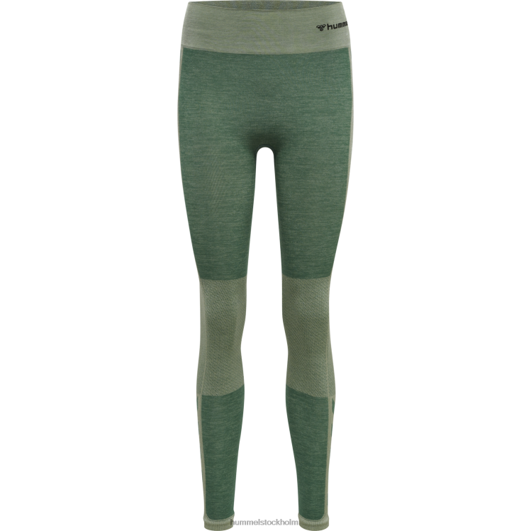 se Hummel kvinnor hmlclea sömlösa tights med mitten av midjan LL40V3114 \"sömlösa strumpbyxor\"