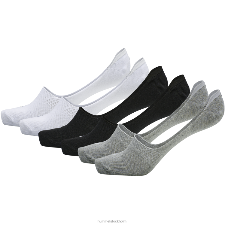 se Hummel kvinnor hmlchevron 6-pack no show strumpor LL40V593 "6-pack no-show strumpor"
