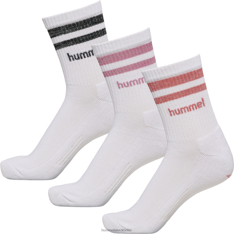 se Hummel kvinnor hmlretro lurex 3-pack strumpor mix LL40V2255 "3-pack strumpor"