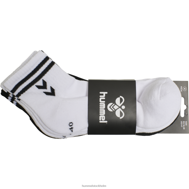 se Hummel kvinnor hmlstripe 4-pack mid cut strumpor mix LL40V1375 \"mellanskurna strumpor 4-pack\"