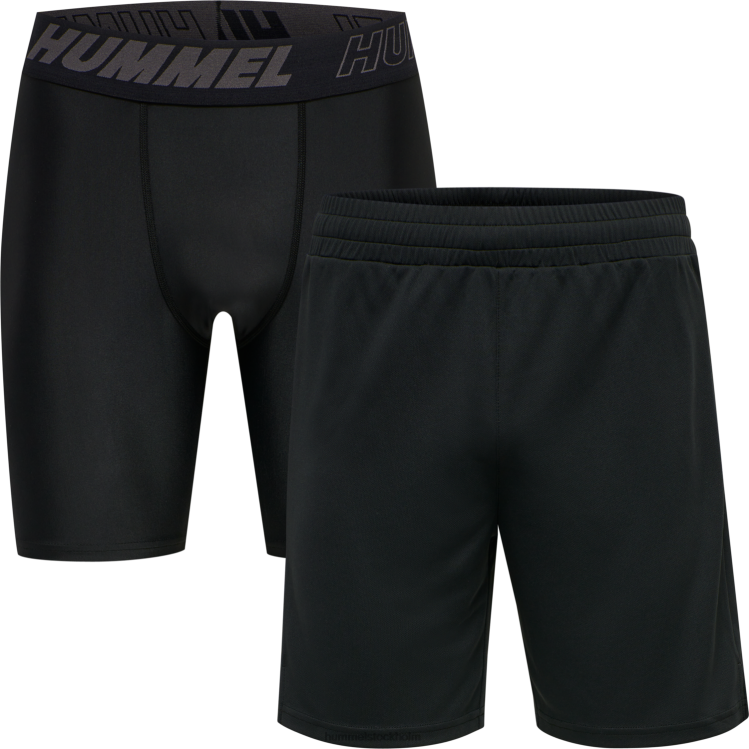 se Hummel män hmlte topaz 2-pack shorts set LL40V633 "2-pack shorts set"
