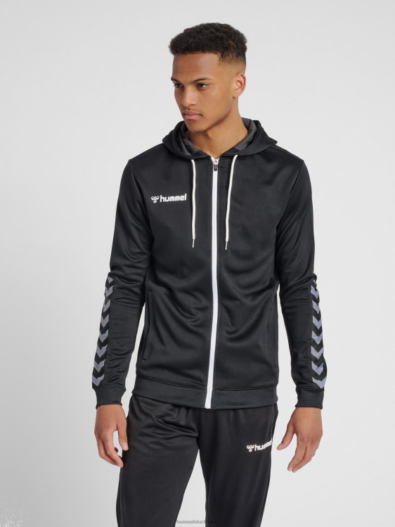 se Hummel män hmautentic hoodie i poly zip LL40V1335 "huvtröja med dragkedja"