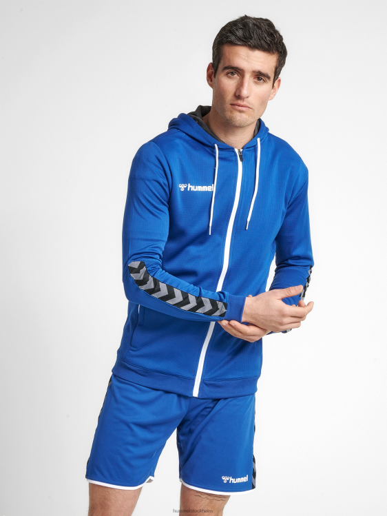 se Hummel män hmautentic hoodie i poly zip LL40V1402 "huvtröja med dragkedja"