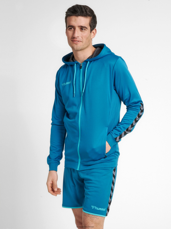 se Hummel män hmautentic hoodie i poly zip LL40V1496 "huvtröja med dragkedja"