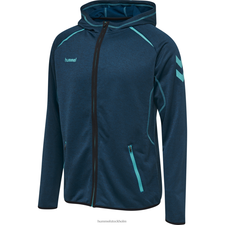 se Hummel män hmautentic pro hoodie med dragkedja LL40V1464 \"huvtröja med dragkedja\"