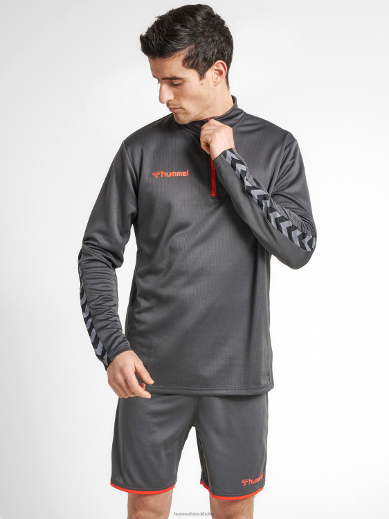 se Hummel män hmautentisk sweatshirt med halv dragkedja LL40V1357 "Kläder"