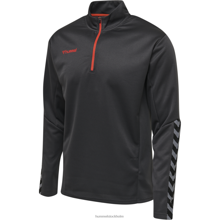 se Hummel män hmautentisk sweatshirt med halv dragkedja LL40V1357 \"Kläder\"