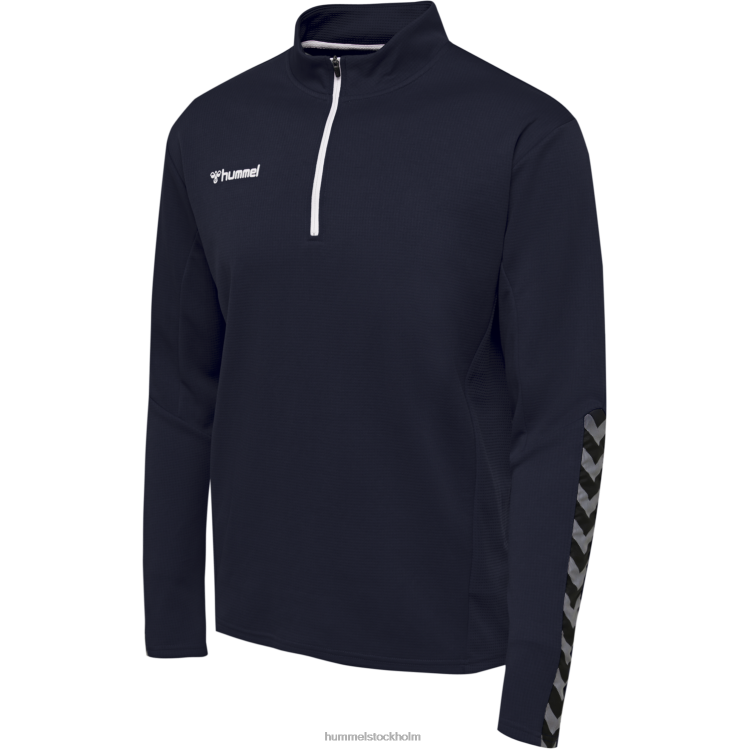 se Hummel män hmautentisk sweatshirt med halv dragkedja LL40V1554 \"Kläder\"