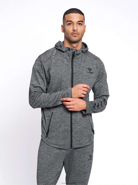 se Hummel män hmlaston hoodie med dragkedja LL40V1400 "Kläder"